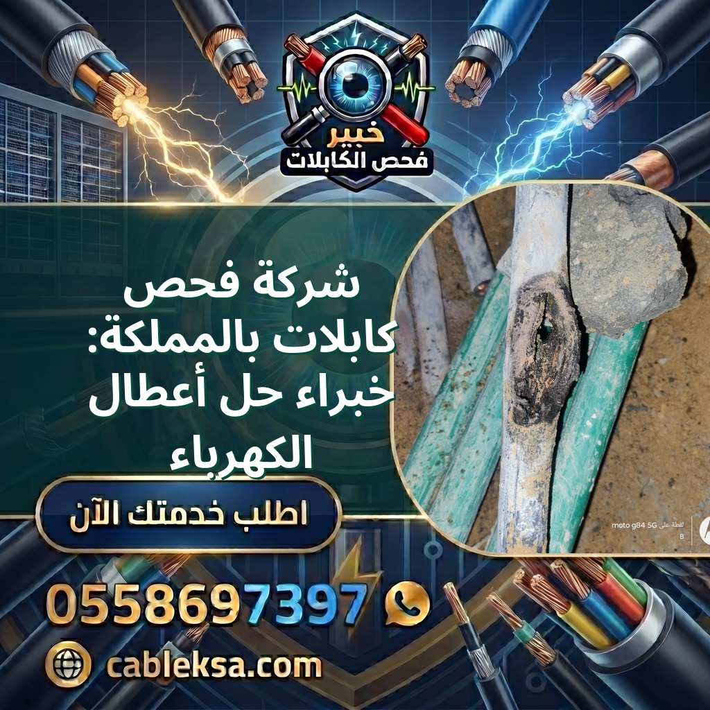 شركة فحص كابلات بالمملكة: خبراء حل أعطال الكهرباء