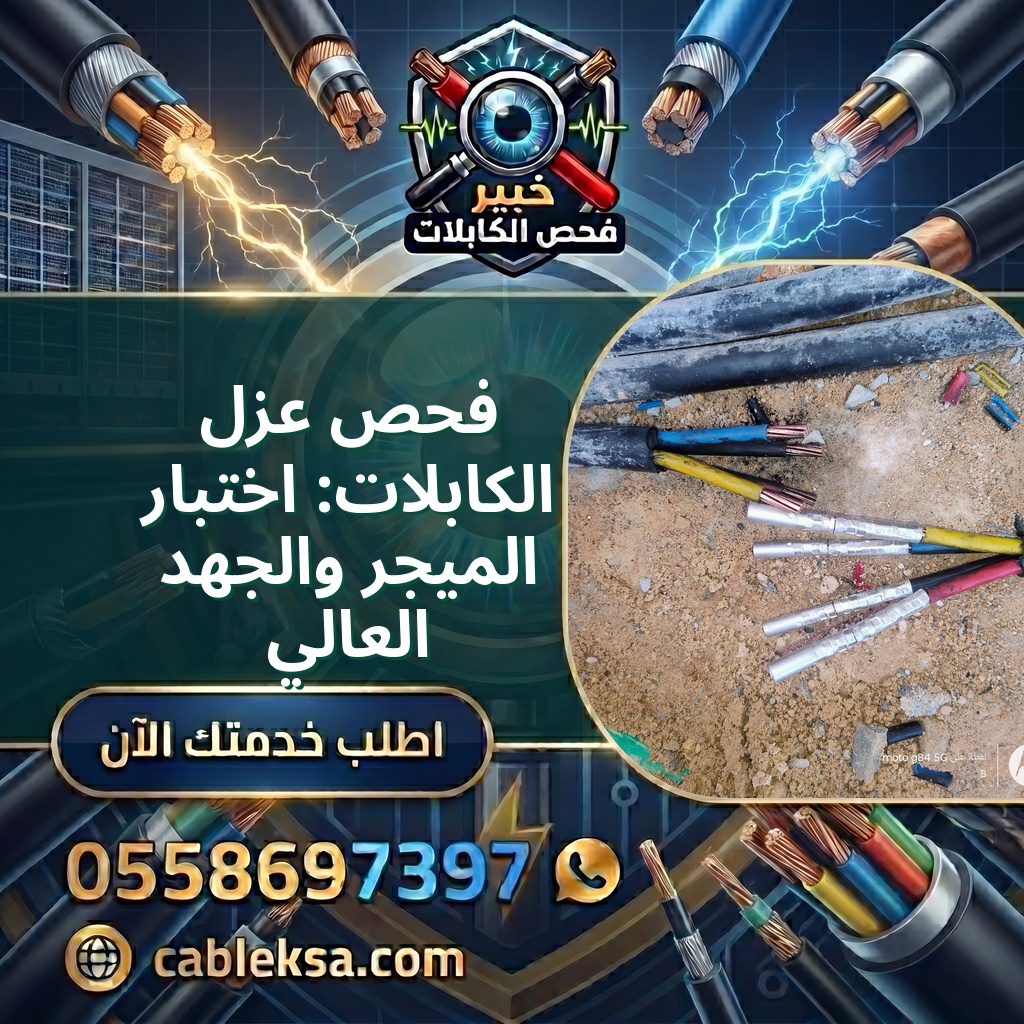 فحص عزل الكابلات: اختبار الميجر والجهد العالي