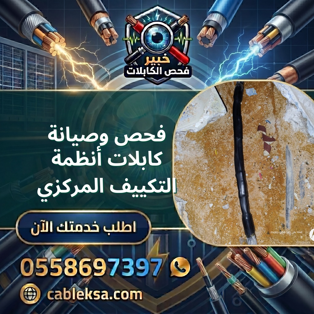 فحص وصيانة كابلات أنظمة التكييف المركزي