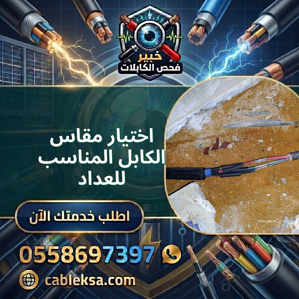 اختيار مقاس الكابل المناسب للعداد