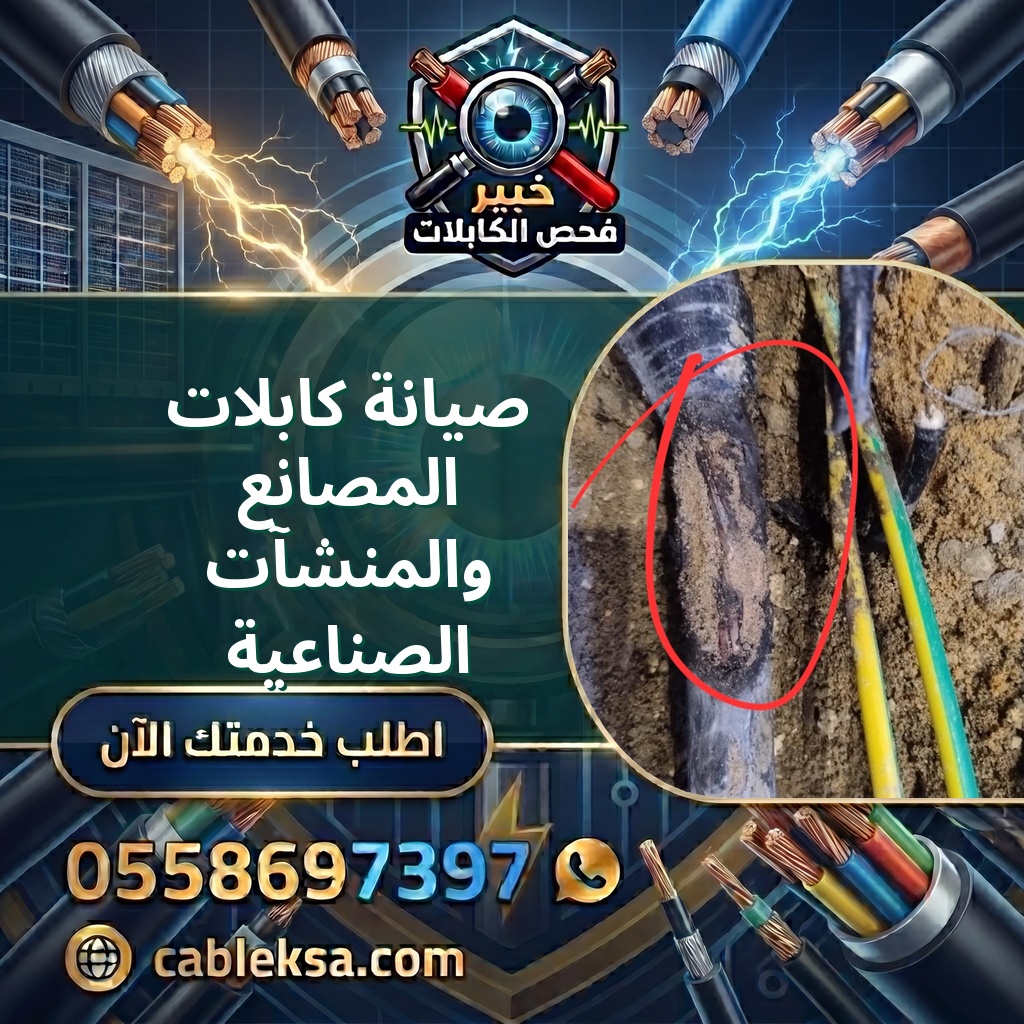صيانة كابلات المصانع والمنشآت الصناعية
