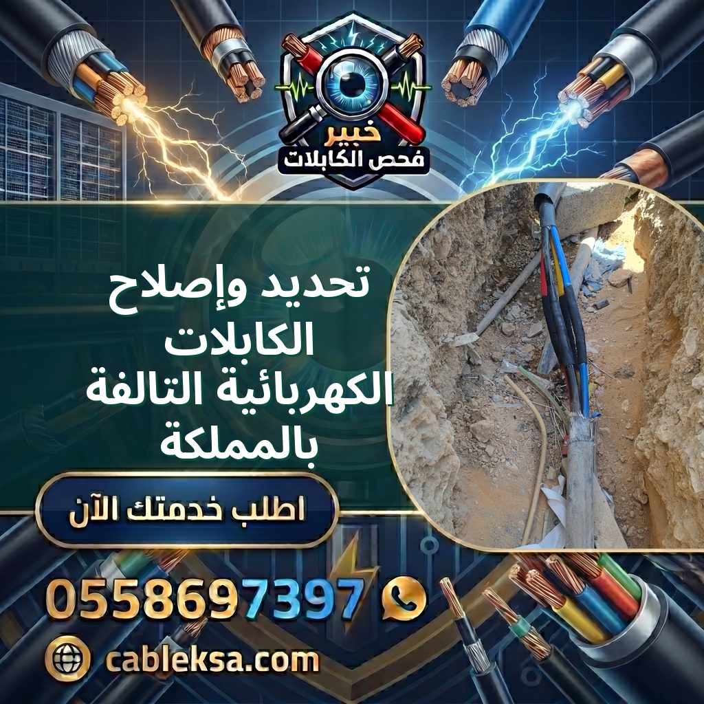 تحديد وإصلاح الكابلات الكهربائية التالفة بالمملكة