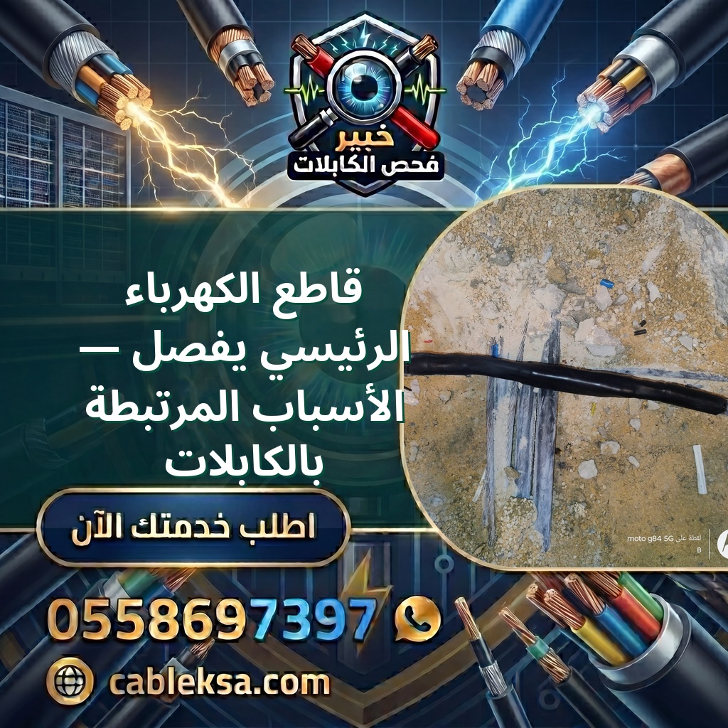 قاطع الكهرباء الرئيسي يفصل — الأسباب المرتبطة بالكابلات