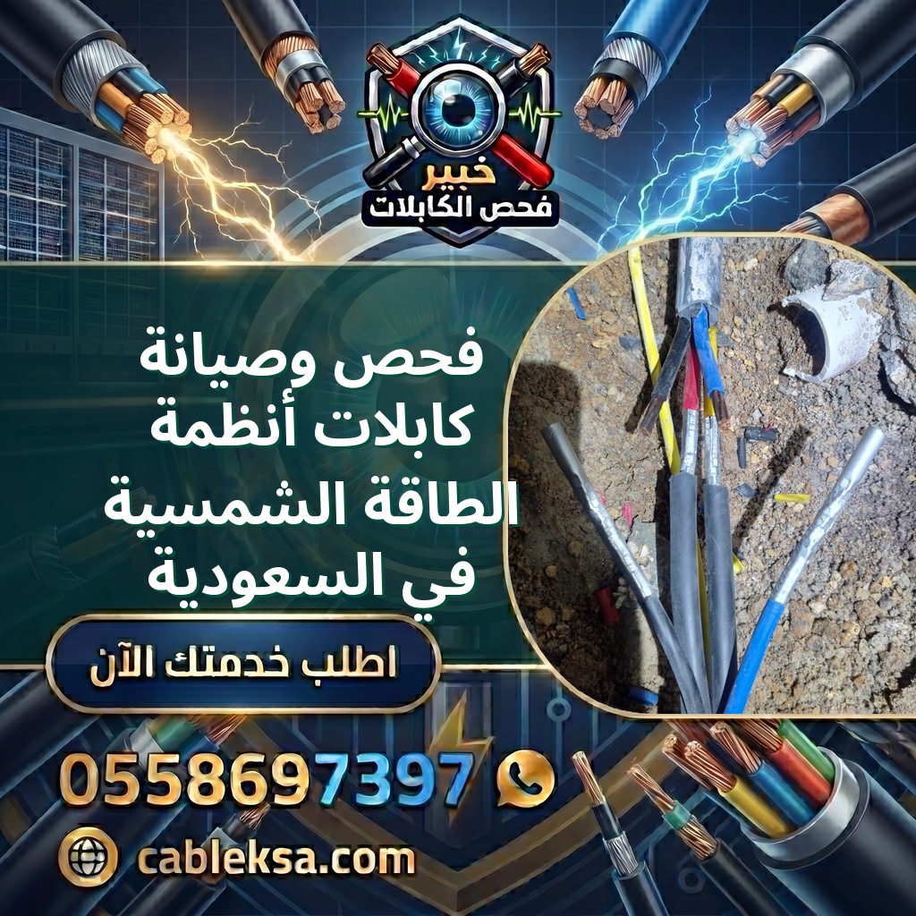فحص وصيانة كابلات أنظمة الطاقة الشمسية