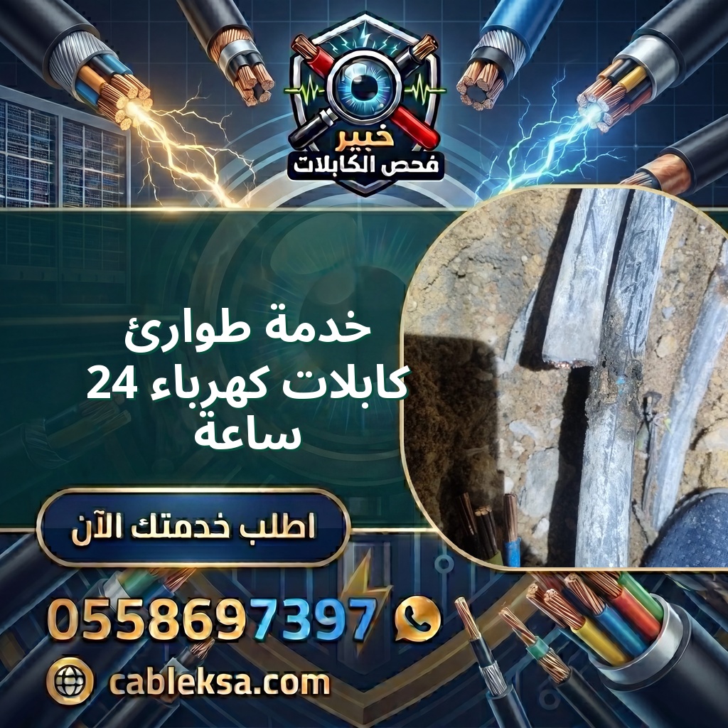 خدمة طوارئ كابلات كهرباء 24 ساعة