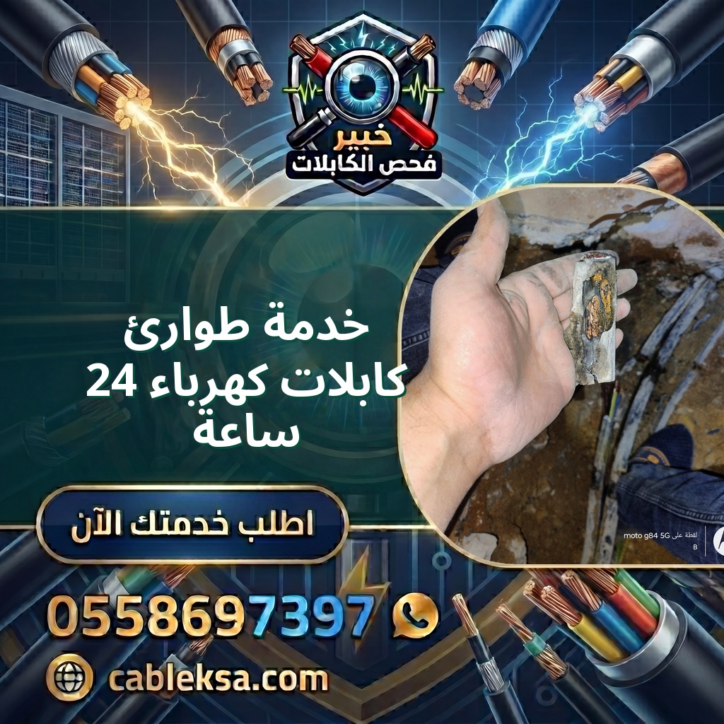 خدمة طوارئ كابلات كهرباء 24 ساعة