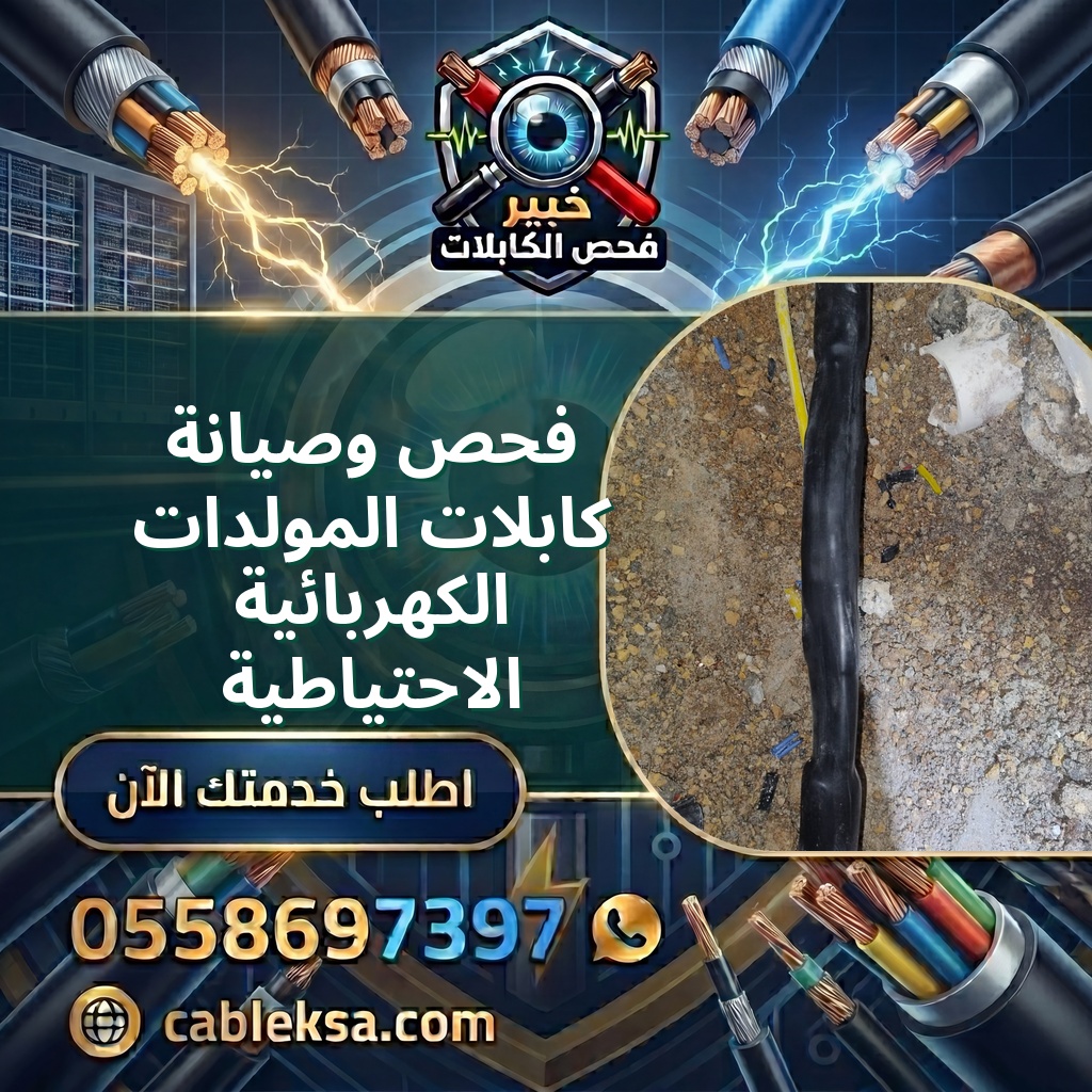 فحص وصيانة كابلات المولدات الكهربائية الاحتياطية