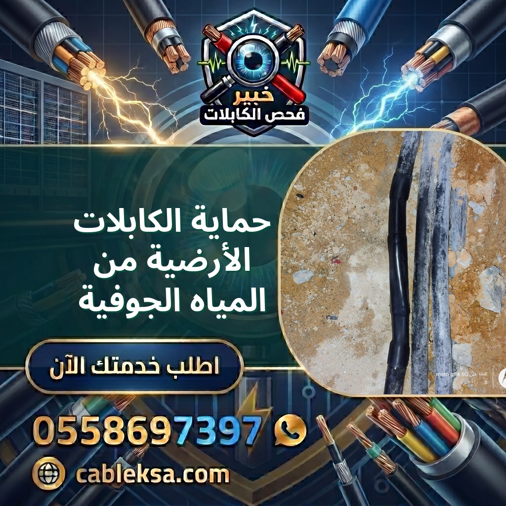 حماية الكابلات الأرضية من المياه الجوفية
