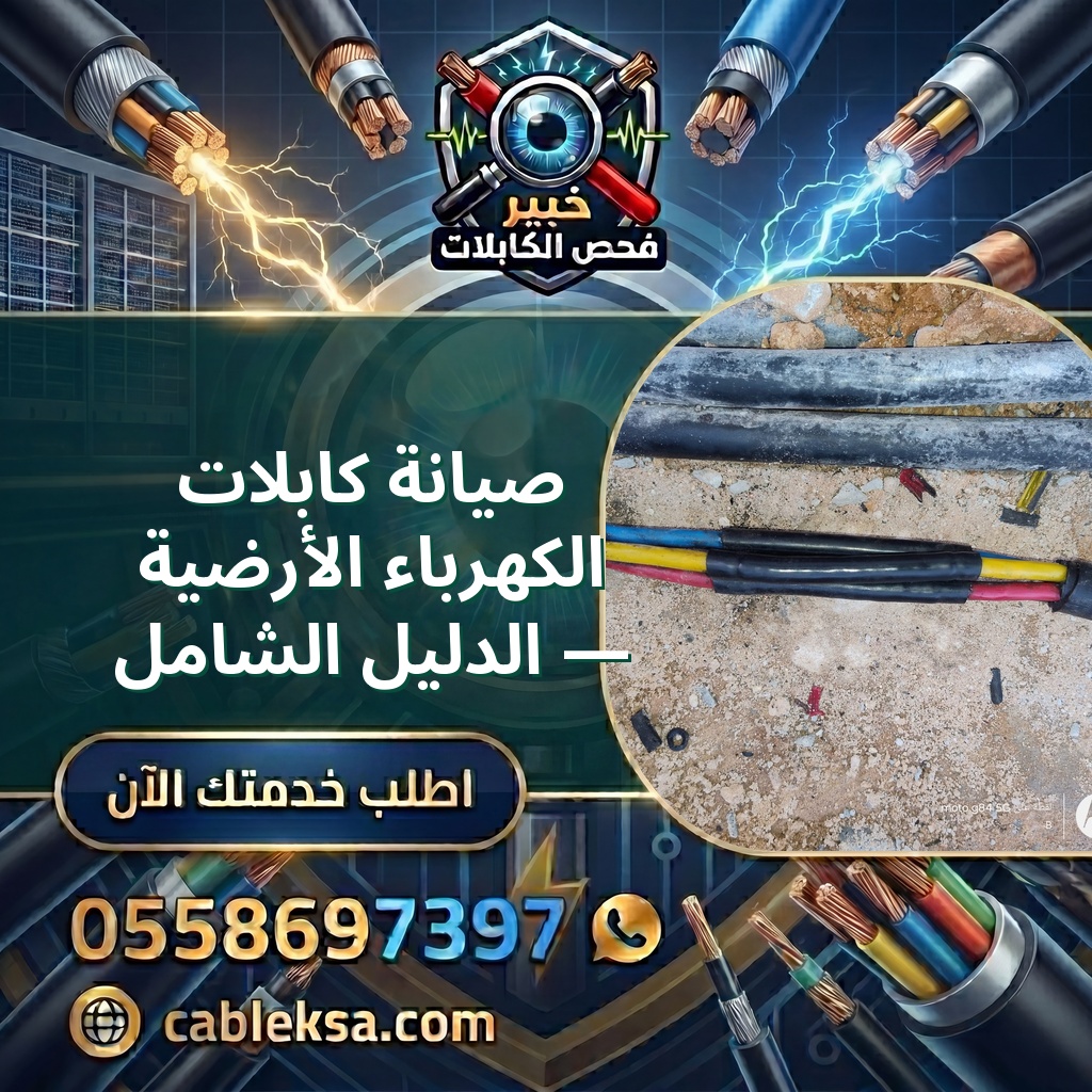 صيانة كابلات الكهرباء الأرضية — الدليل الشامل