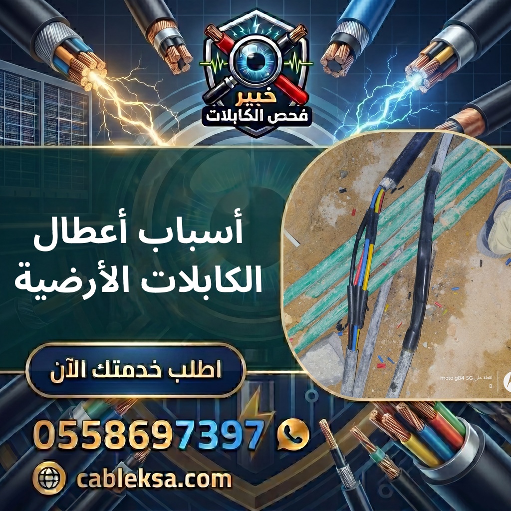 أسباب أعطال الكابلات الأرضية وتلف العزل