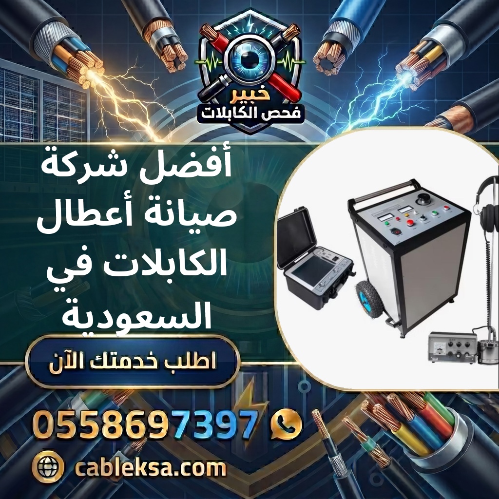 أفضل شركة صيانة أعطال الكابلات في السعودية — خبير فحص الكابلات