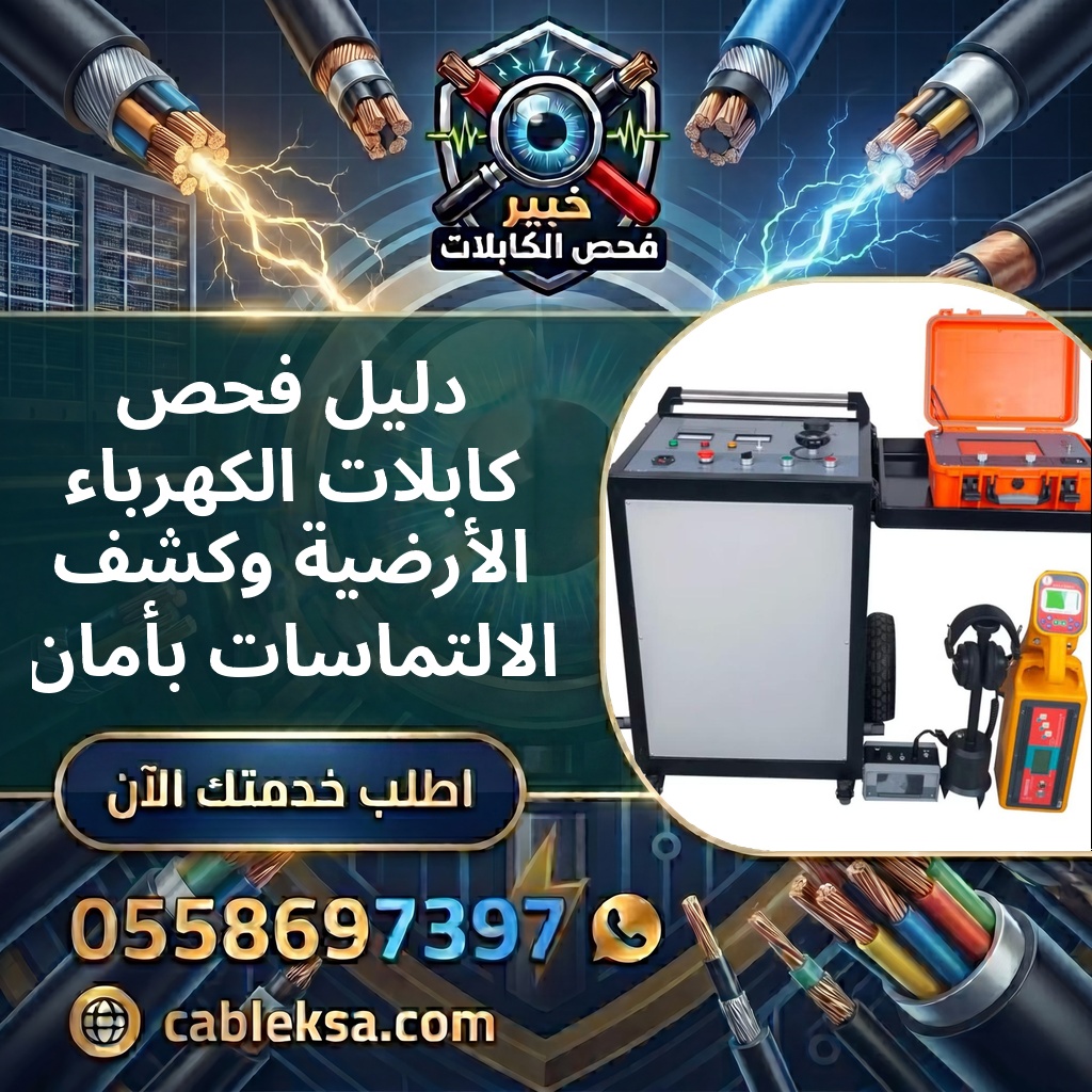 دليل فحص كابلات الكهرباء الأرضية وكشف الالتماسات بأمان — خبير فحص الكابلات