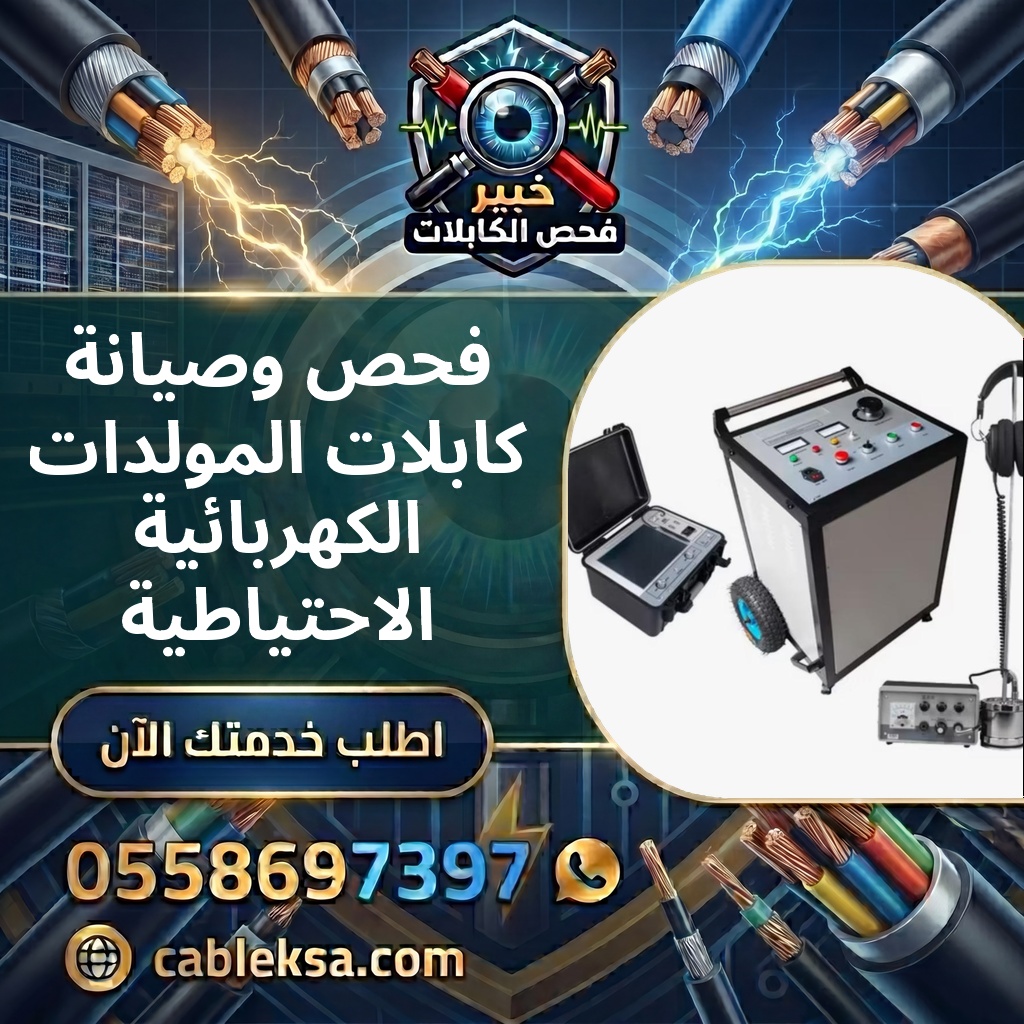 فحص وصيانة كابلات المولدات الكهربائية الاحتياطية