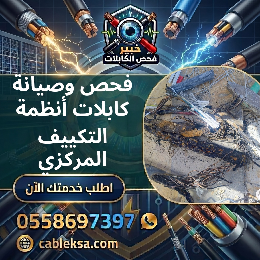 فحص وصيانة كابلات أنظمة التكييف المركزي