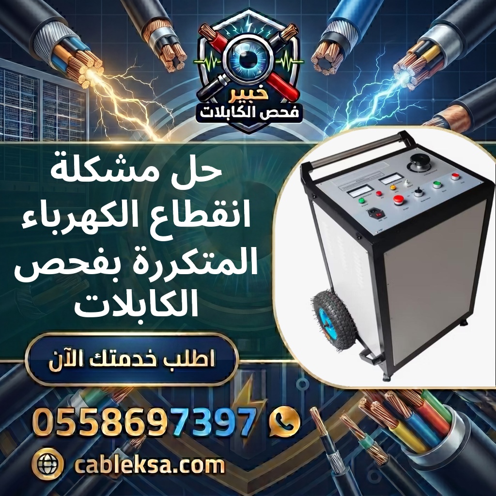 حل مشكلة انقطاع الكهرباء المتكررة بفحص الكابلات