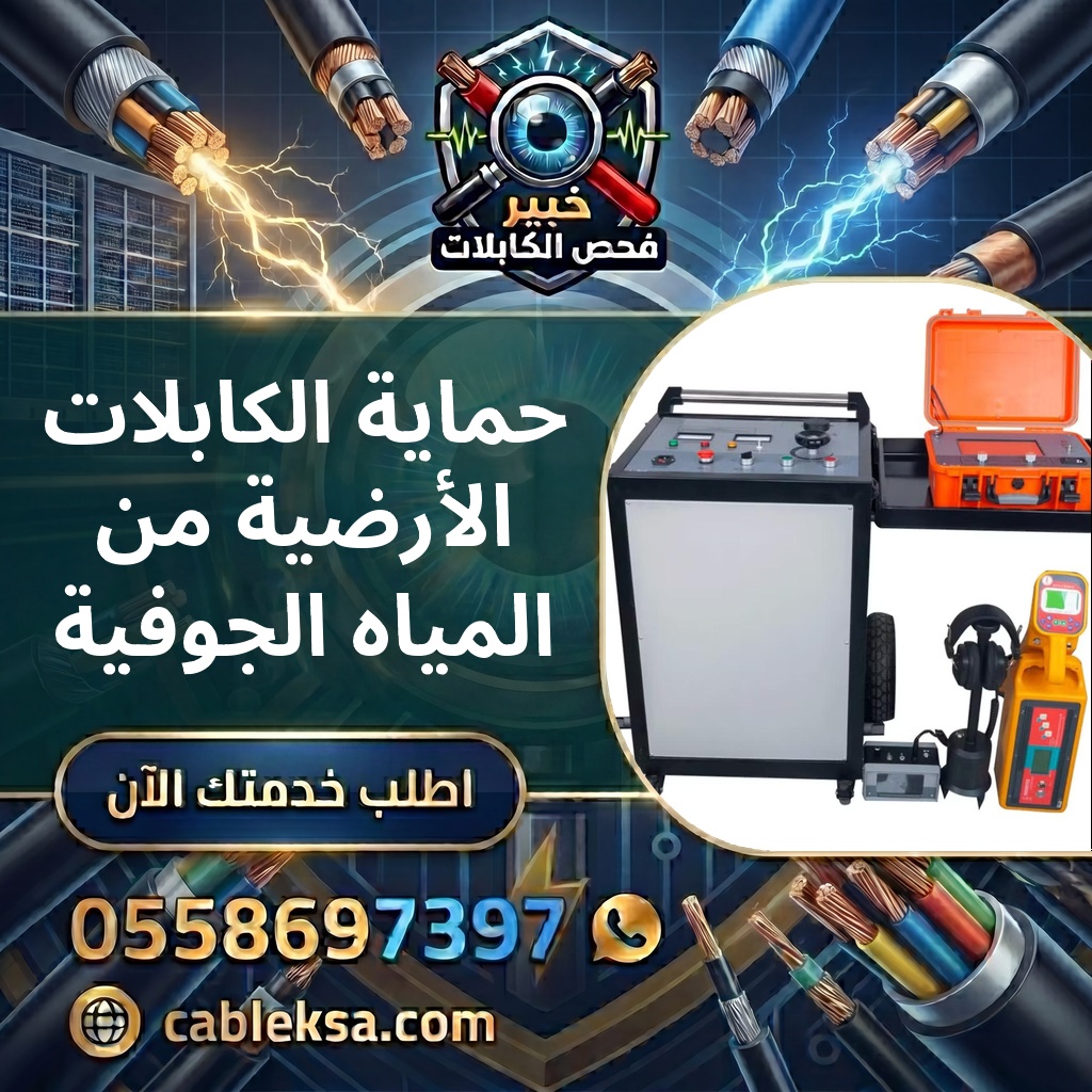 حماية الكابلات الأرضية من المياه الجوفية