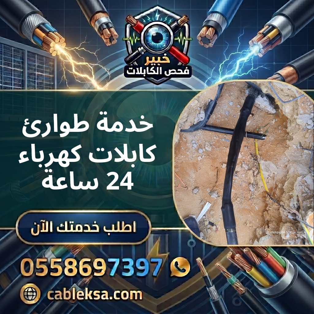 خدمة طوارئ كابلات كهرباء 24 ساعة
