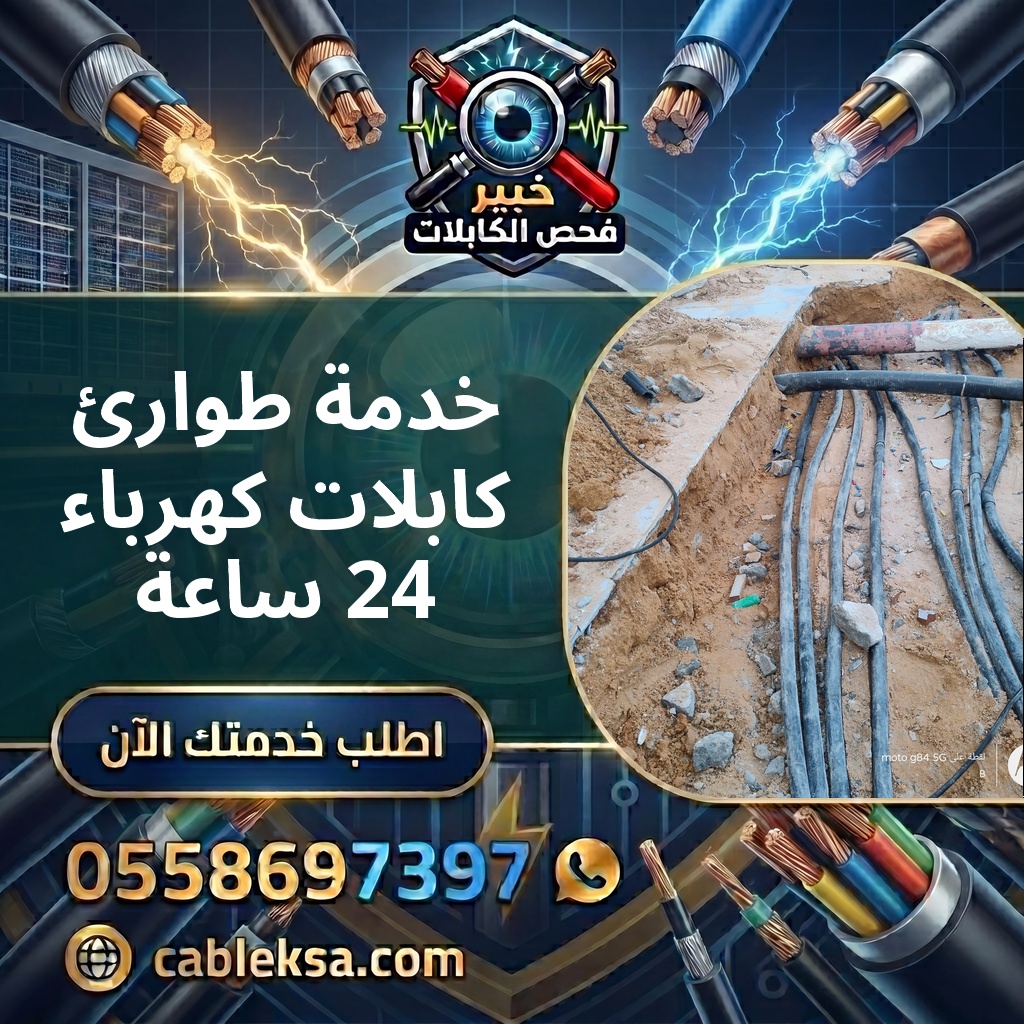خدمة طوارئ كابلات كهرباء 24 ساعة