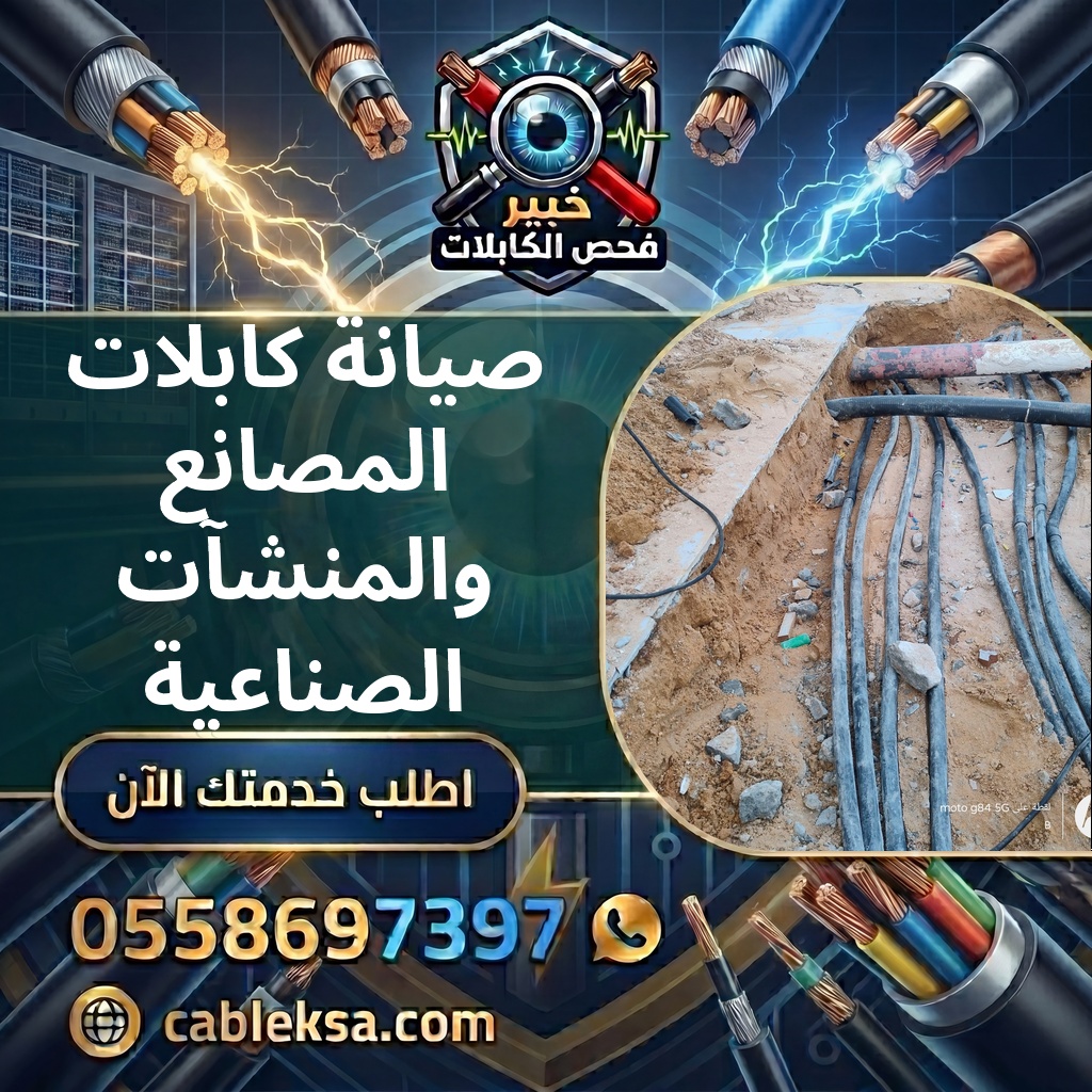 صيانة كابلات المصانع والمنشآت الصناعية