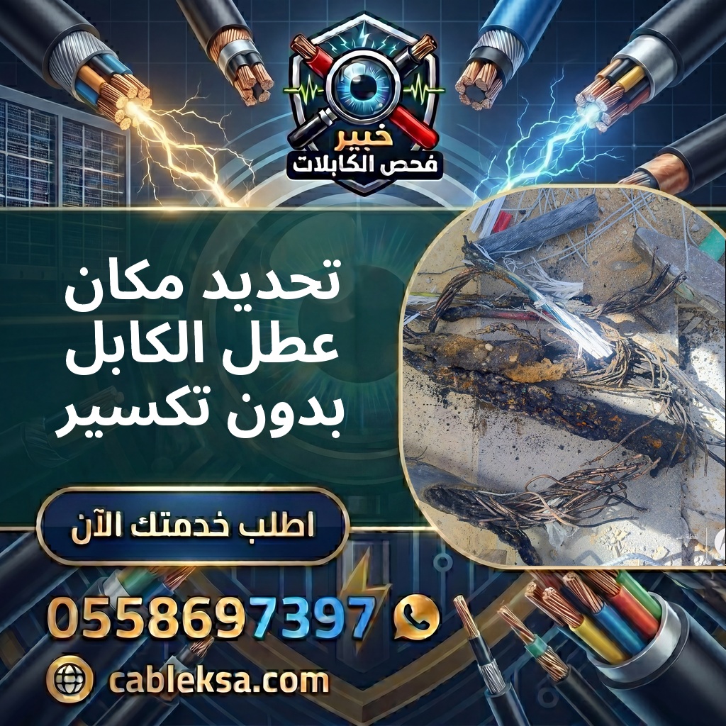 تحديد مكان عطل الكابل بدون تكسير