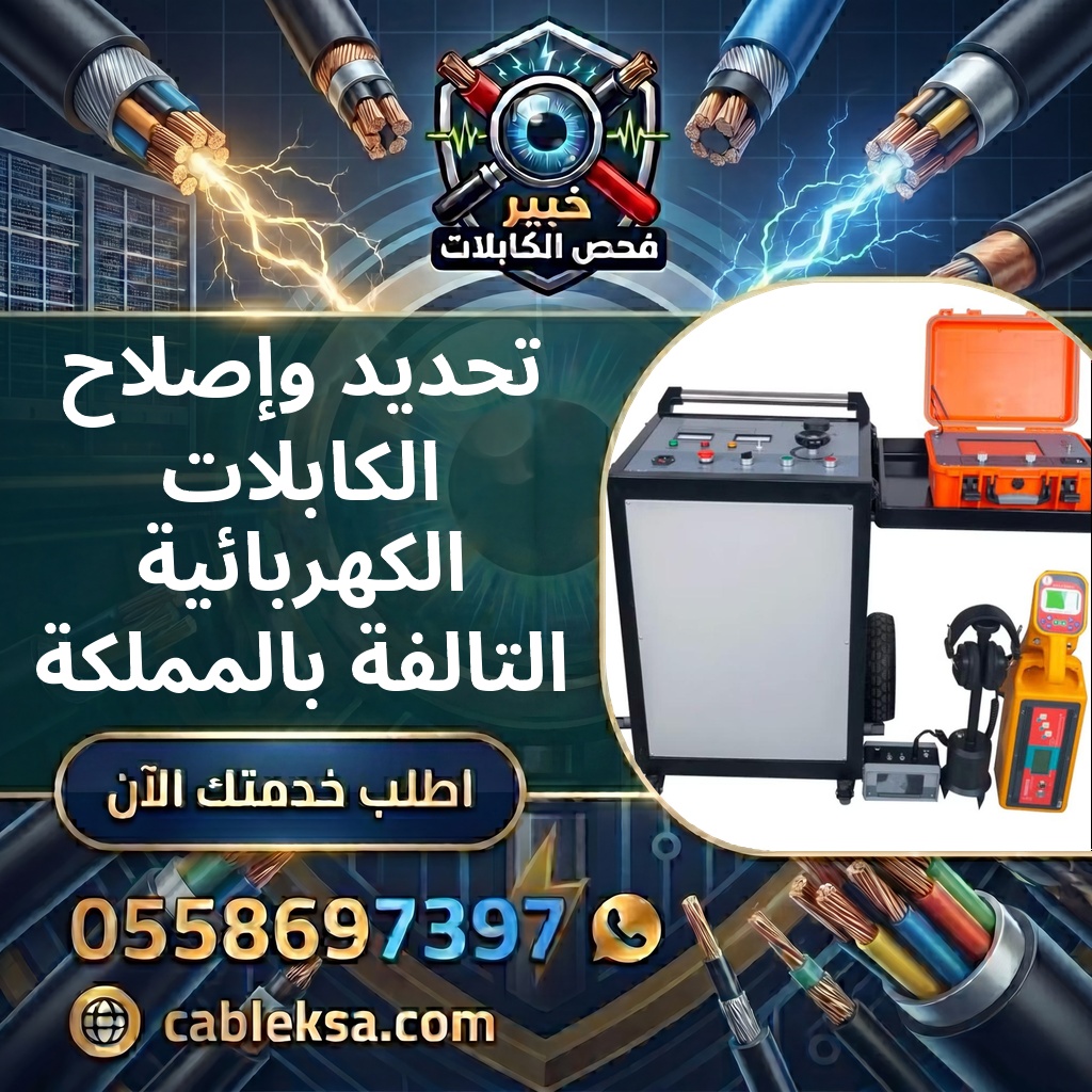 تحديد وإصلاح الكابلات الكهربائية التالفة بالمملكة