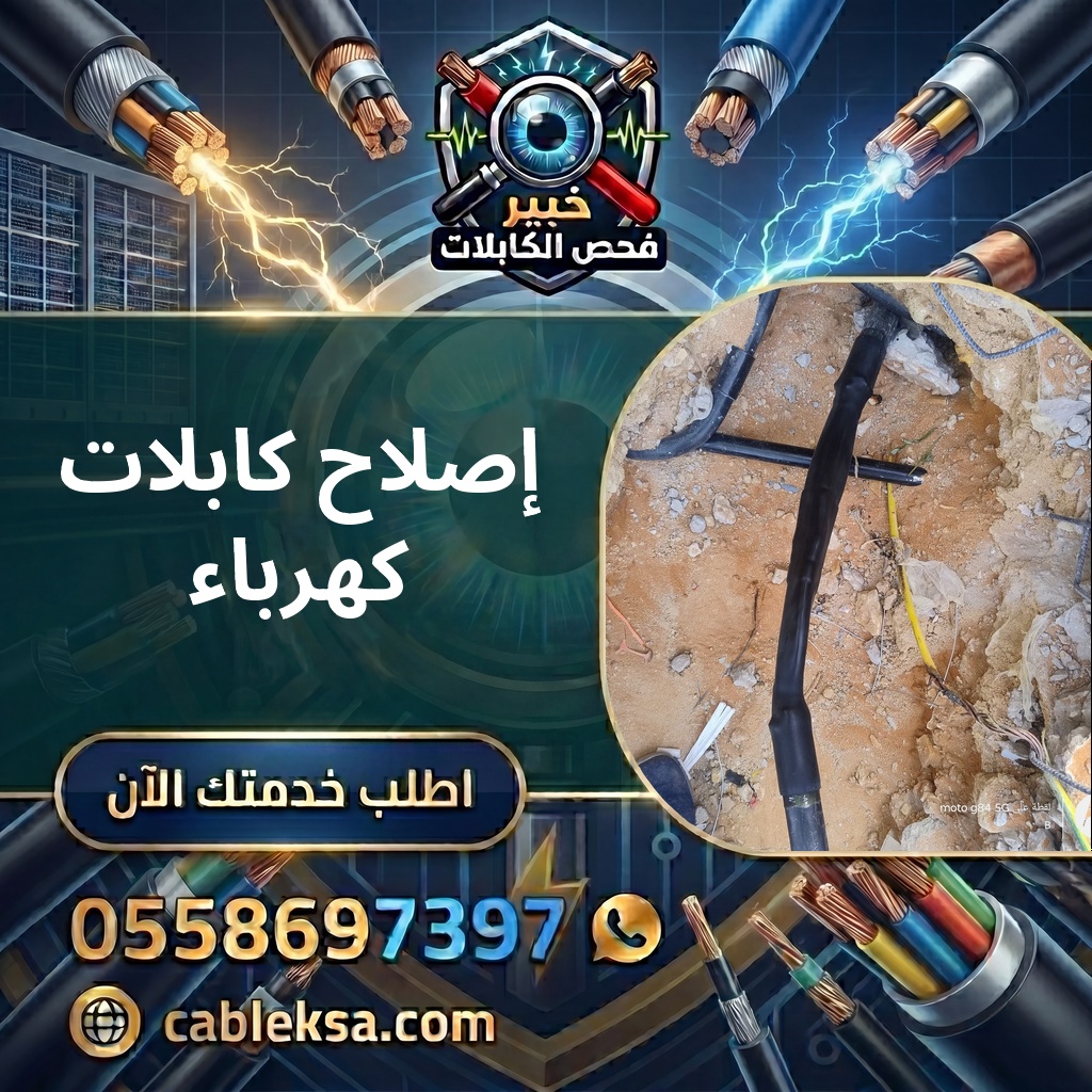 توصيل كيبل كهرباء مقطوع